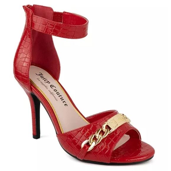 BRAND NEW JUICE COUTURE STRAPPY HEELED SANDALS - Picture 1 of 16